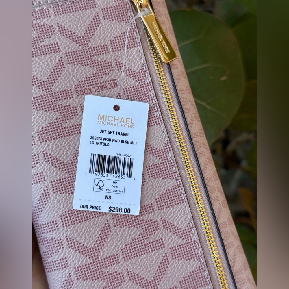 Michael Kors Sheila LG Tote Shoulder Bag + Wallet Pink - Picture 13 of 15